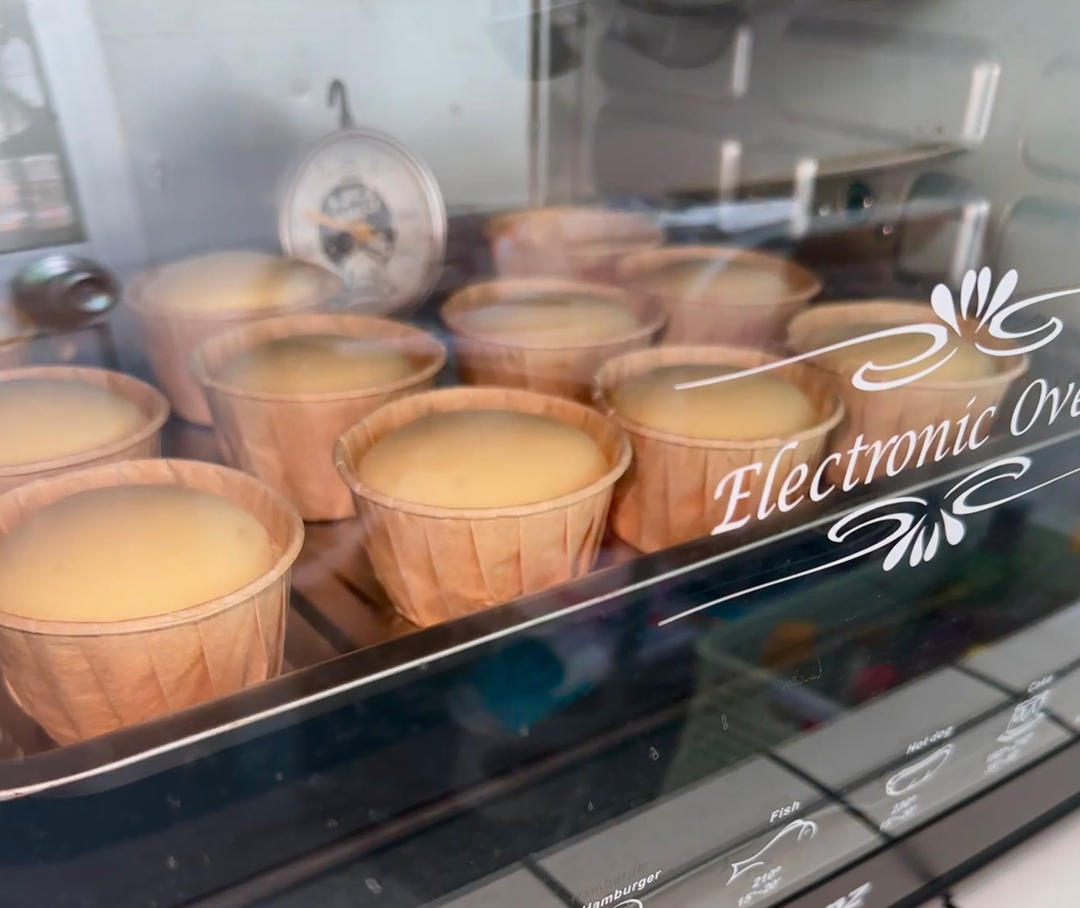 戚风纸杯蛋糕『完美不开裂』