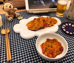韩国泡菜煎饼的做法 步骤6