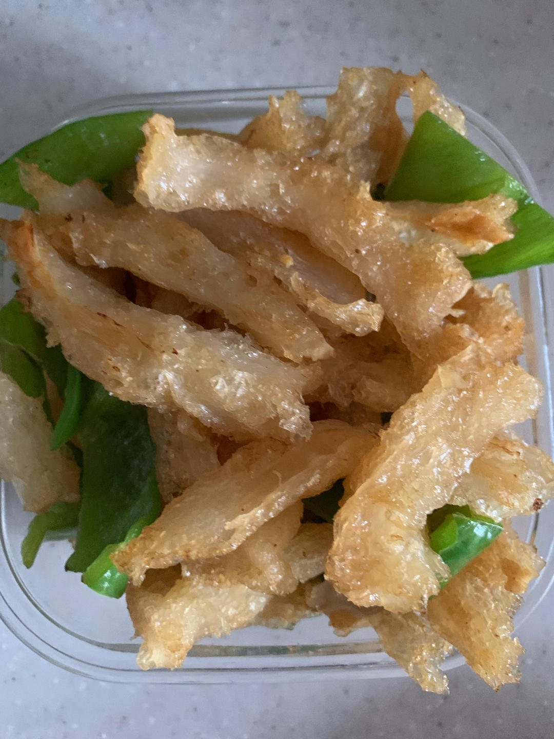 青椒炒蹄筋(家常菜)