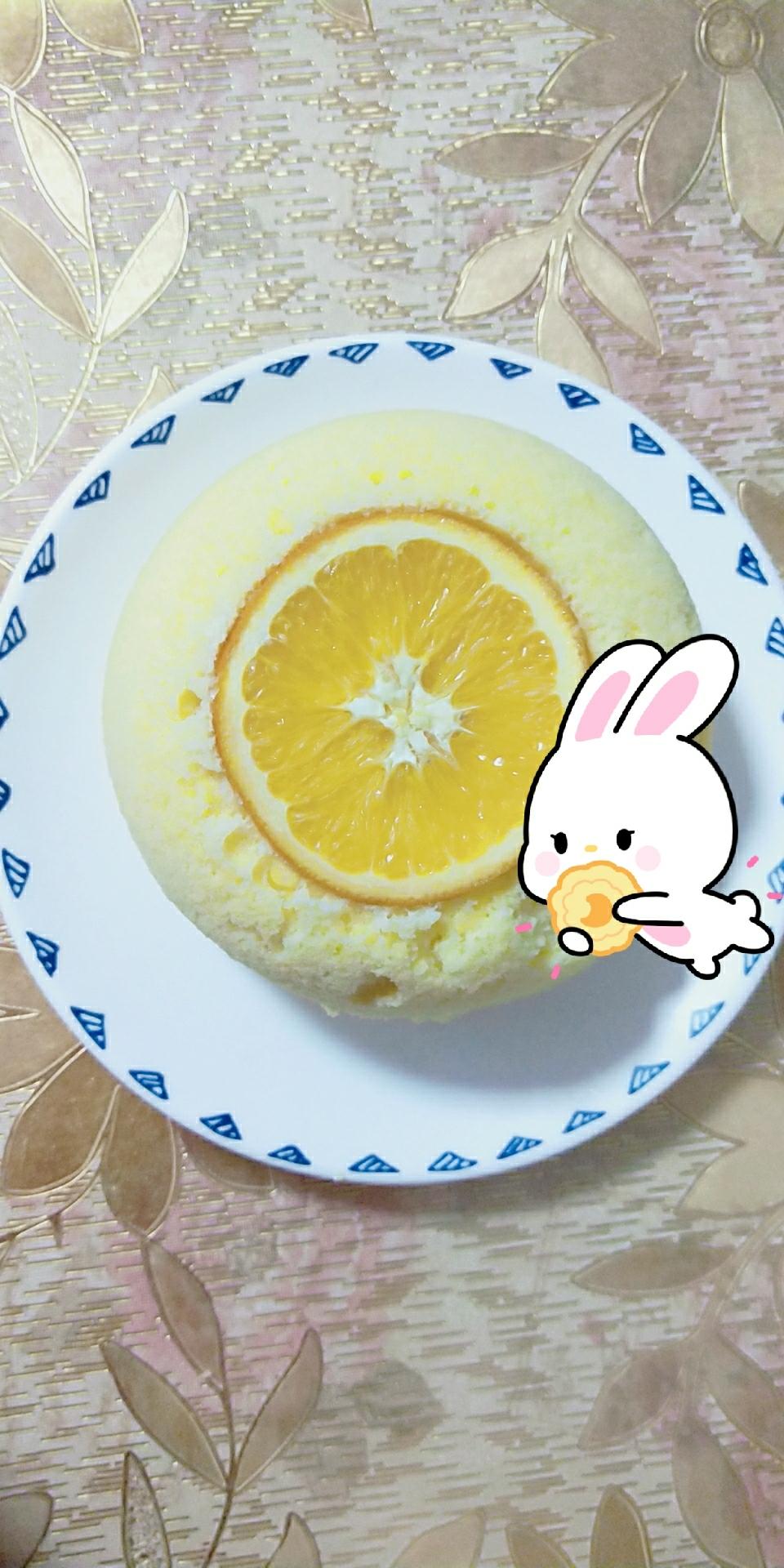 美味滴香橙蒸蛋糕的做法