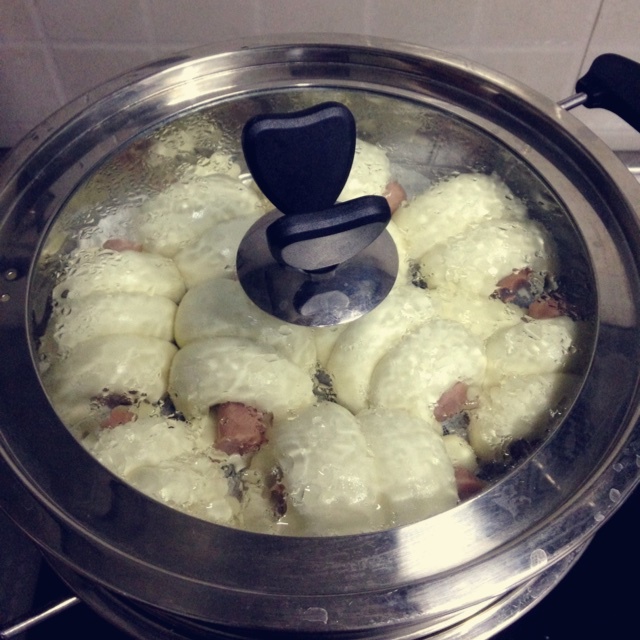 快手火腿卷～一次发酵
