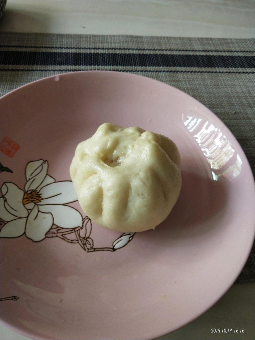 用面包机和面做包子