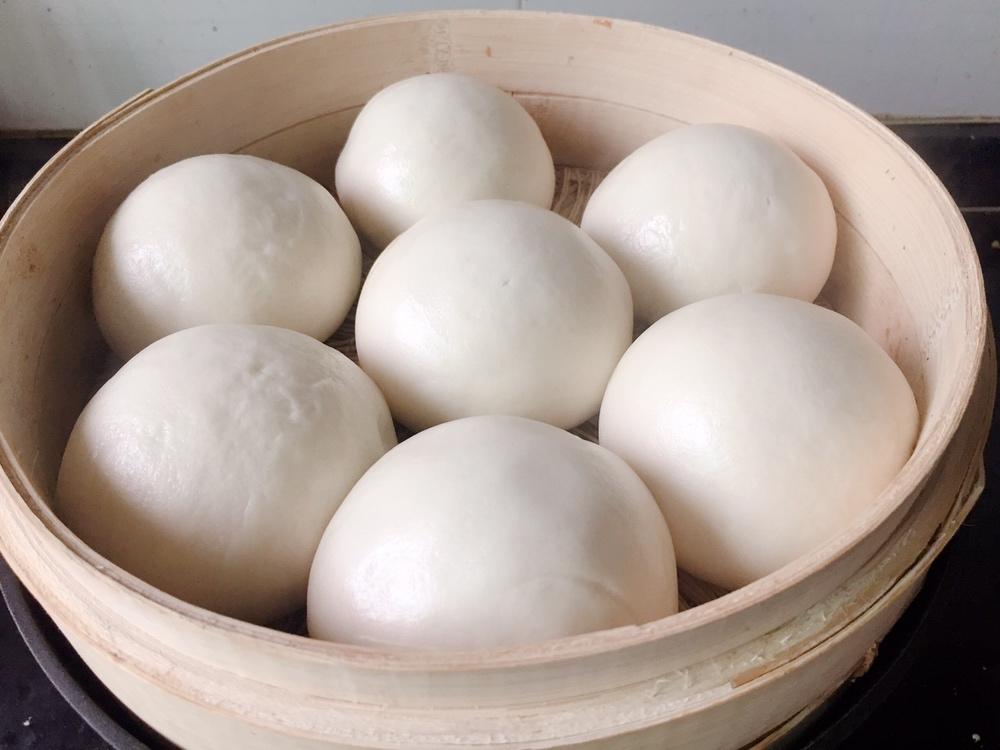 老面戗面白馒头