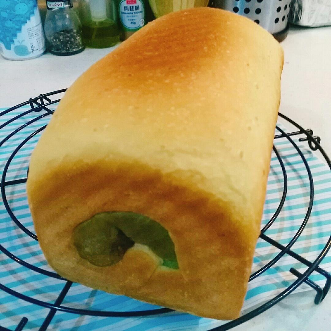 抹茶蜜豆吐司