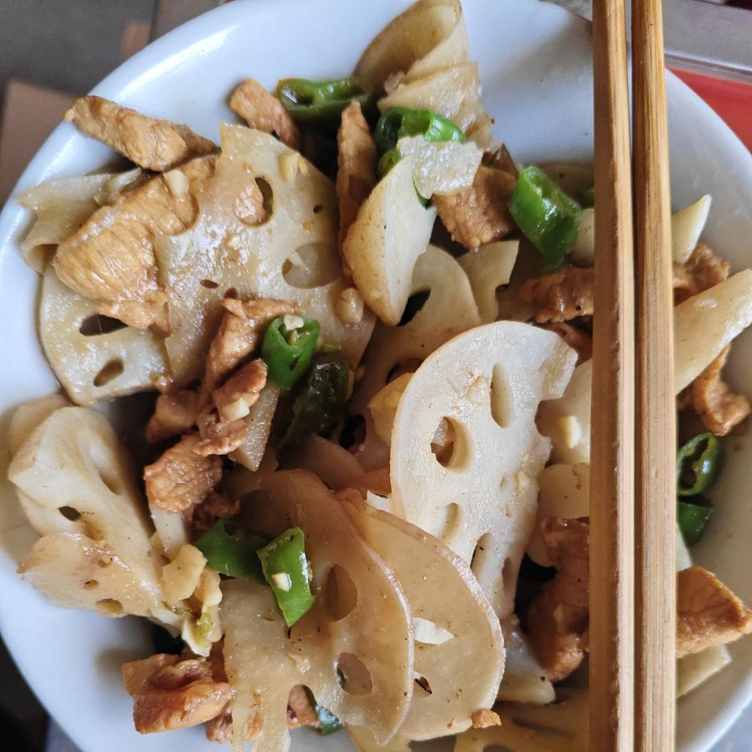 藕片炒肉