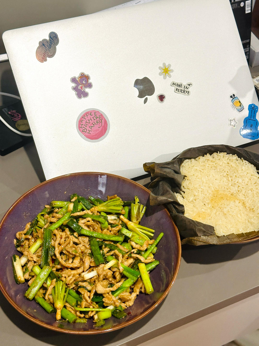 蒜苗炒肉