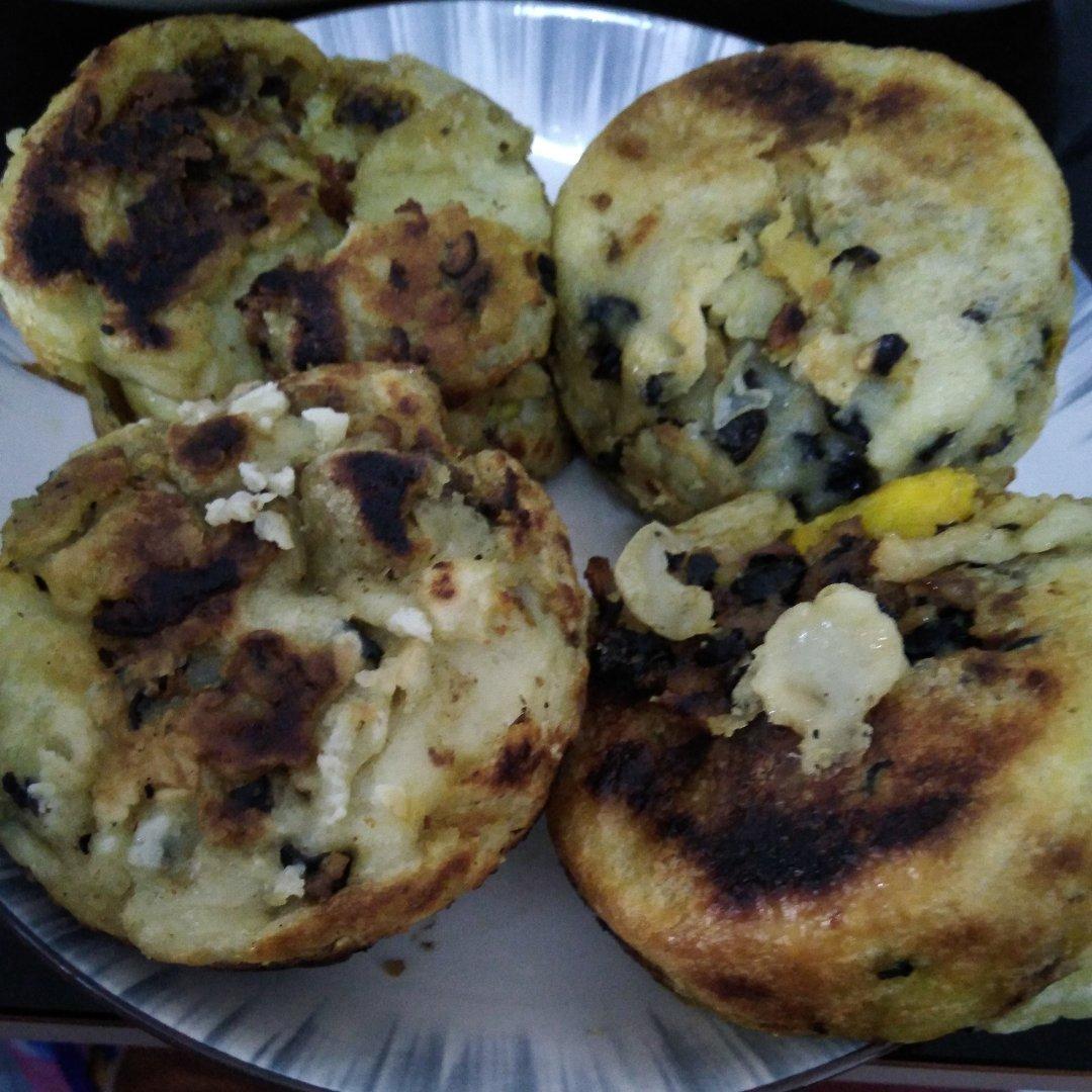早餐霸王~沉甸甸鸡蛋汉堡