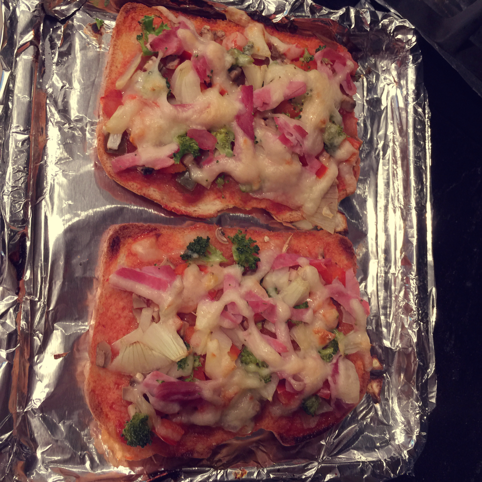 吐司培根小批萨