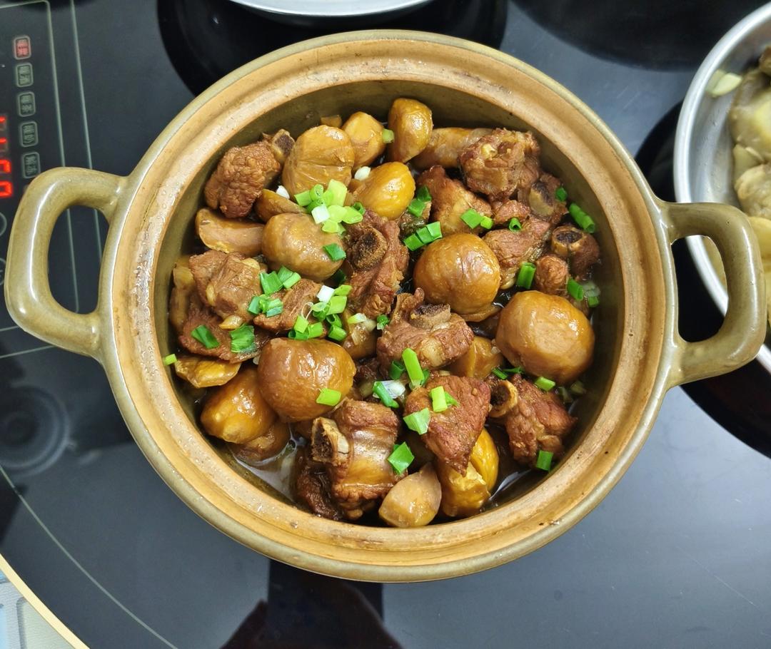 😋❗板栗红烧排骨