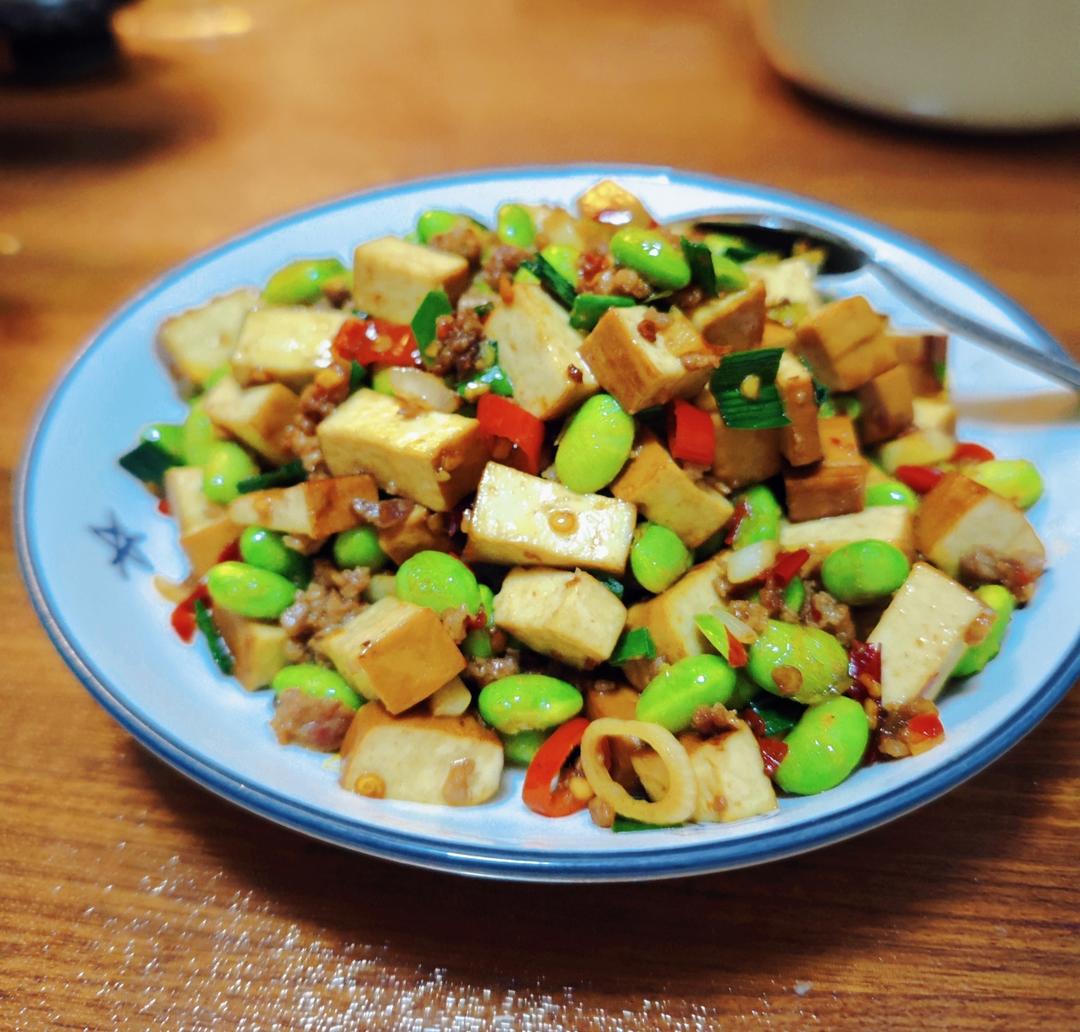 毛豆炒香干｜家常小炒