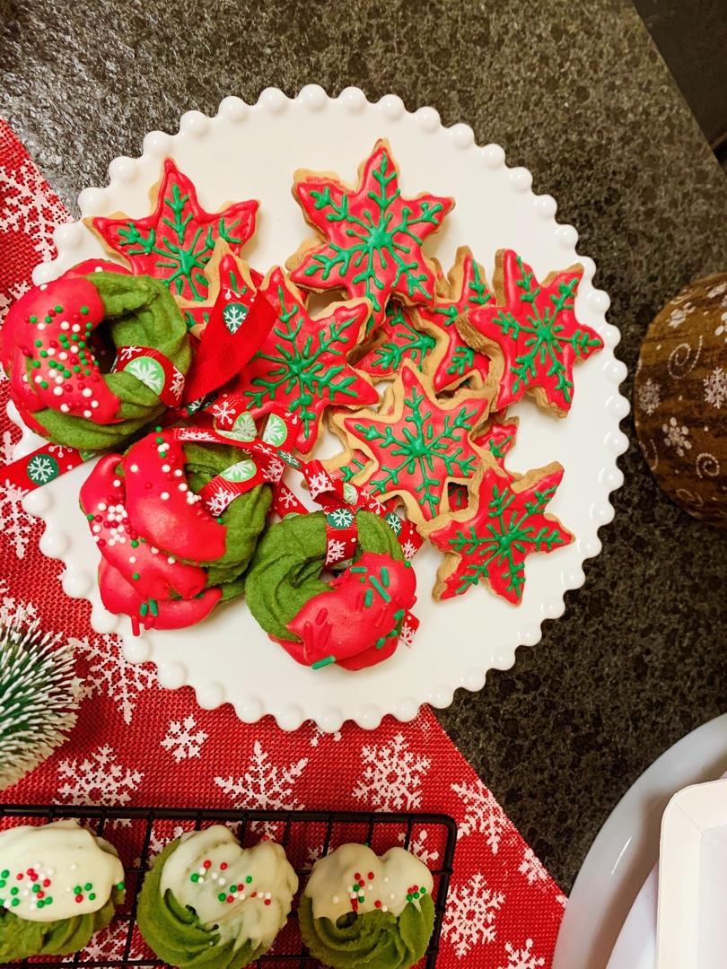 【圣诞】花环小曲奇 Christmas Wreath
