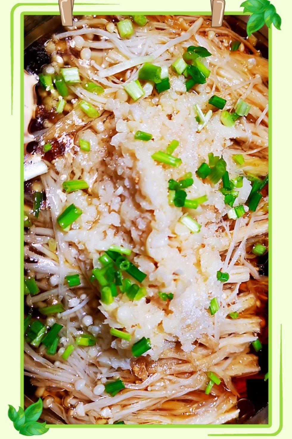 蒜蓉蒸金针菇