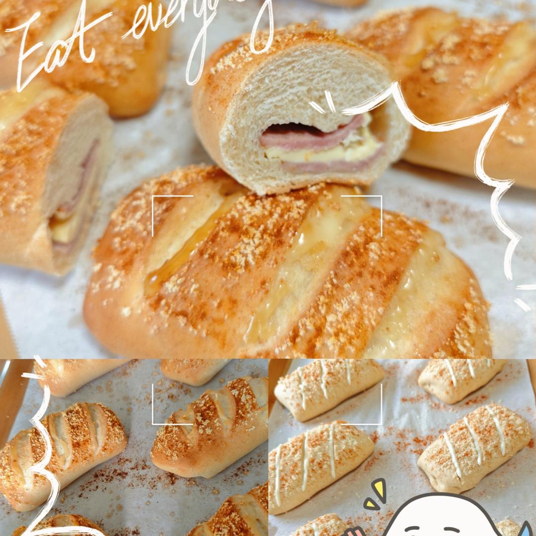 全麦培根芝士软欧