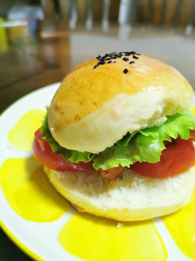 新奥尔良烤鸡腿堡