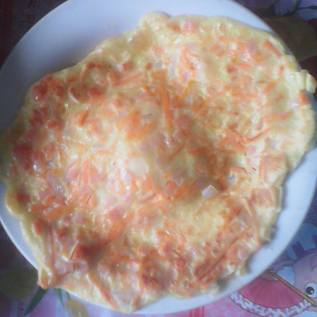 胡萝卜丝鸡蛋饼