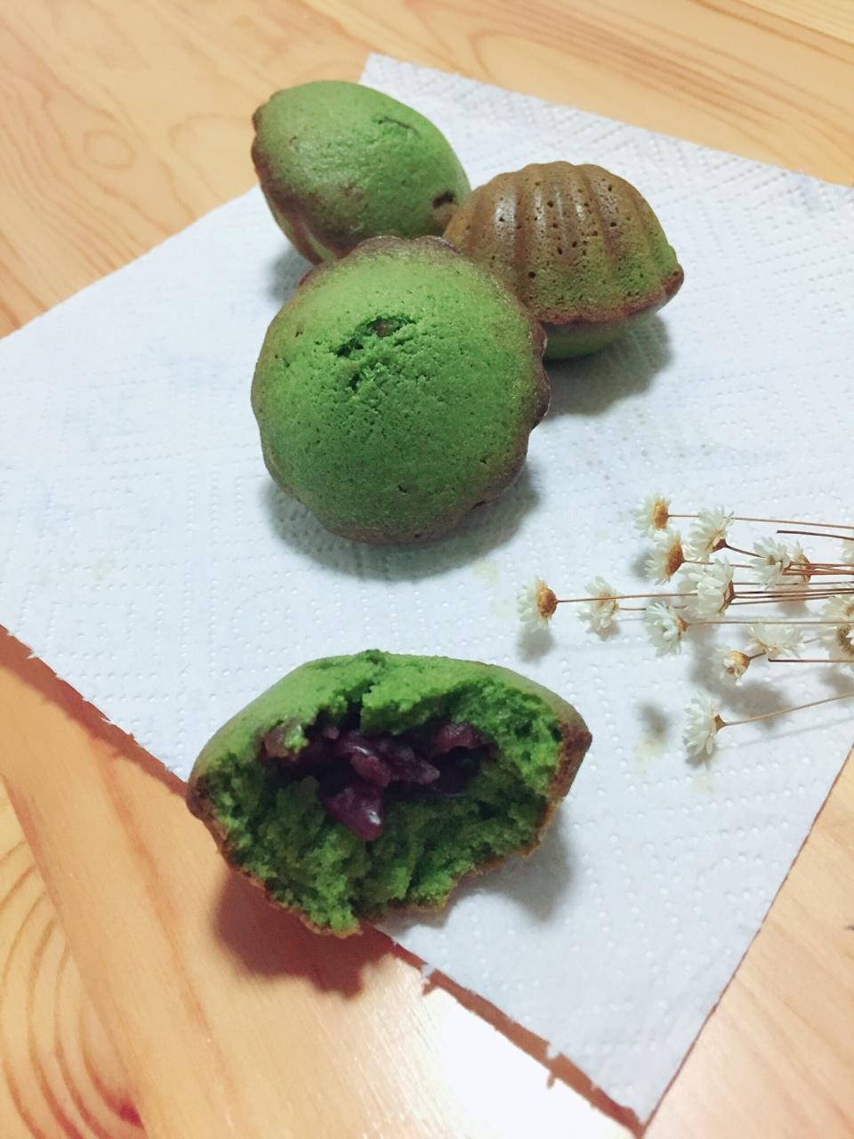 抹茶蜜豆玛德琳的做法