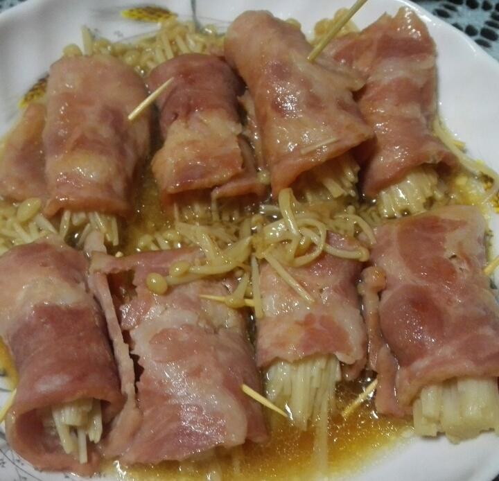 金针菇培根卷
