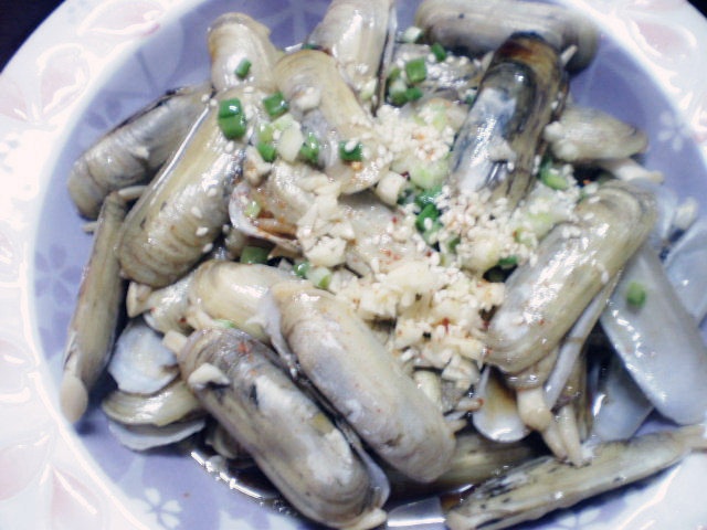 葱油蛏子