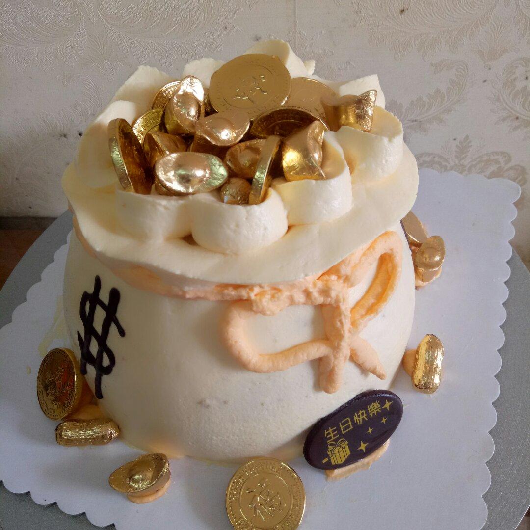 异形蛋糕钱袋生日蛋糕（福袋生日蛋糕）
