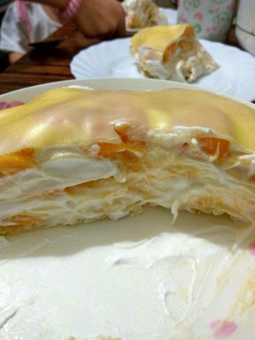 芒果千层蛋糕，100%成功告别煎皮无能