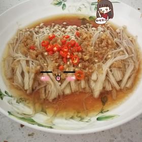 蒜蓉蒸金针菇