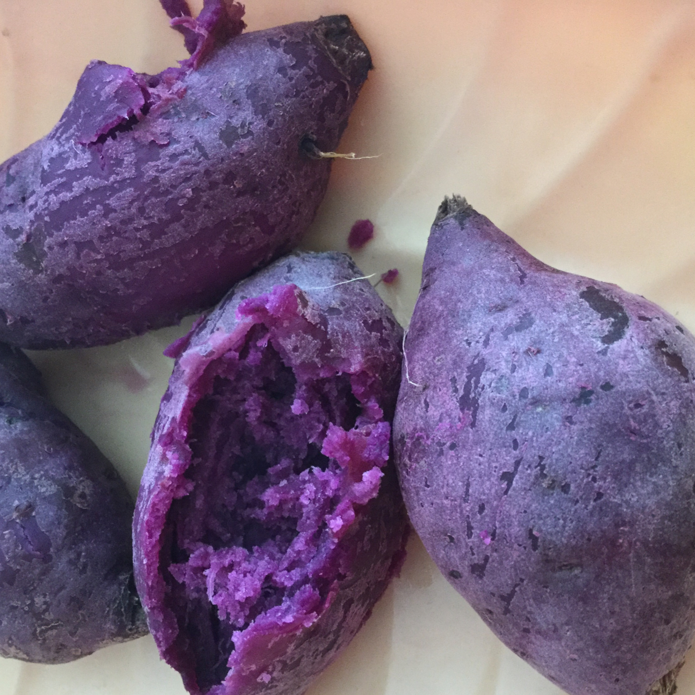 蒸紫薯