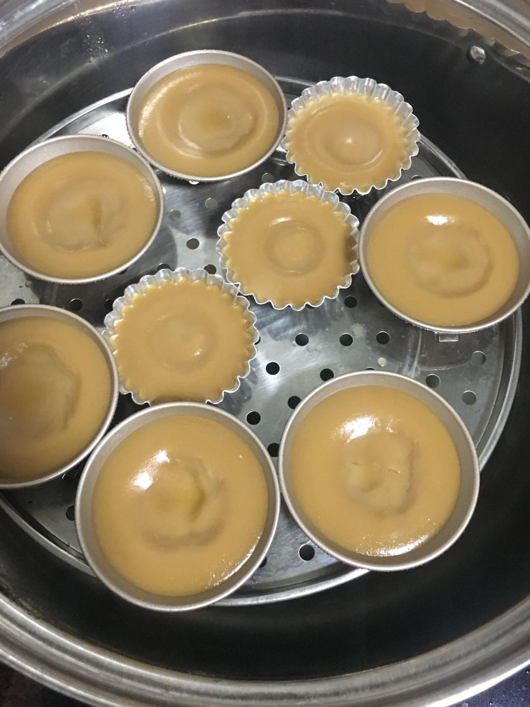 传统黄糖红豆钵仔糕