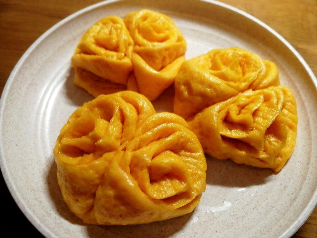 南瓜花卷馒头