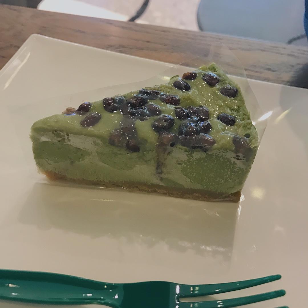 抹茶红豆冻芝士