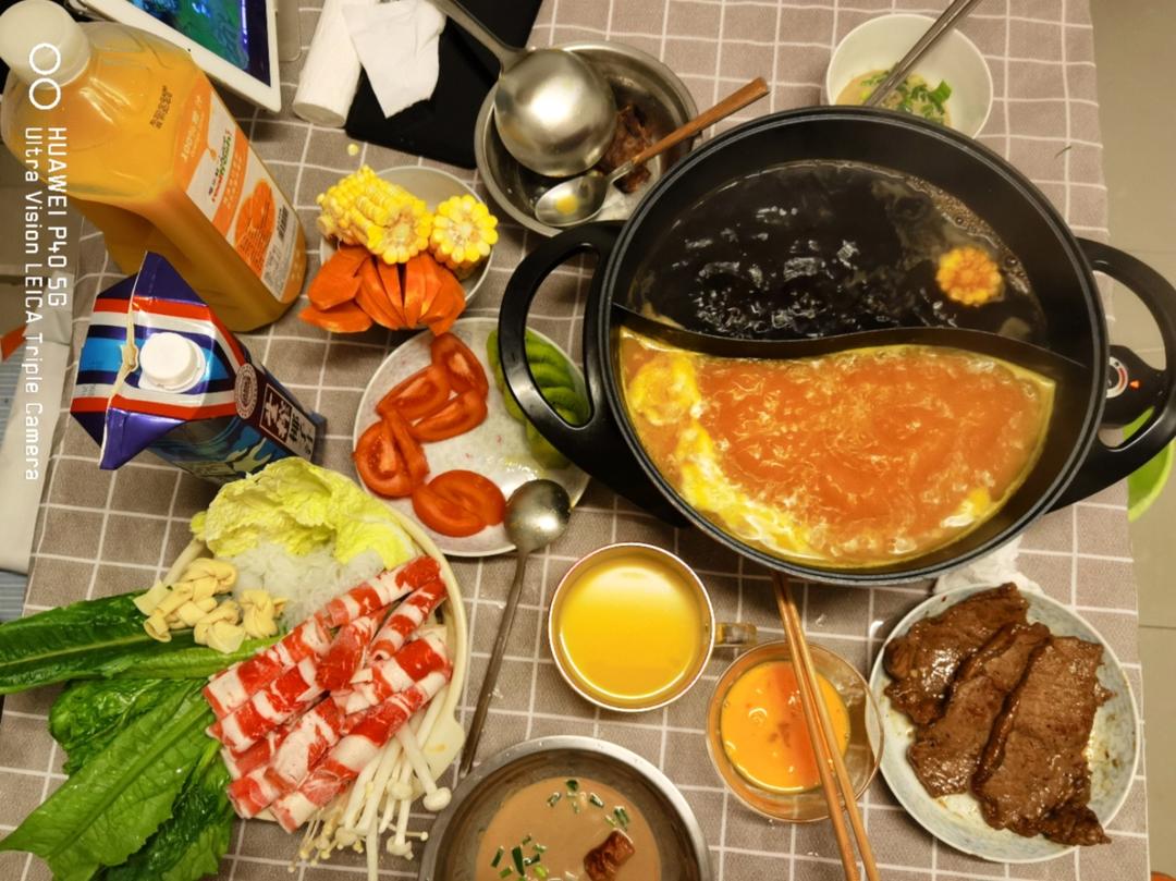 六颗番茄🍅火锅汤底