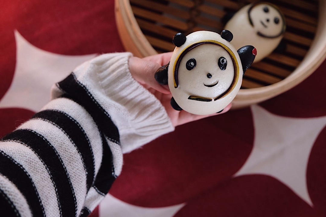 冰墩墩造型馒头