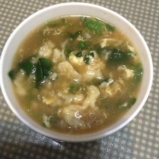 青菜鸡蛋面疙瘩汤