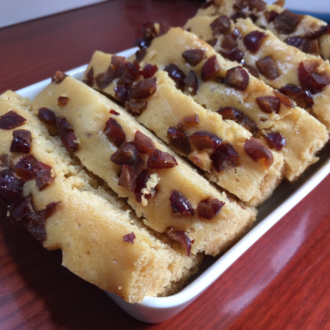 枣香奶味红糖发糕