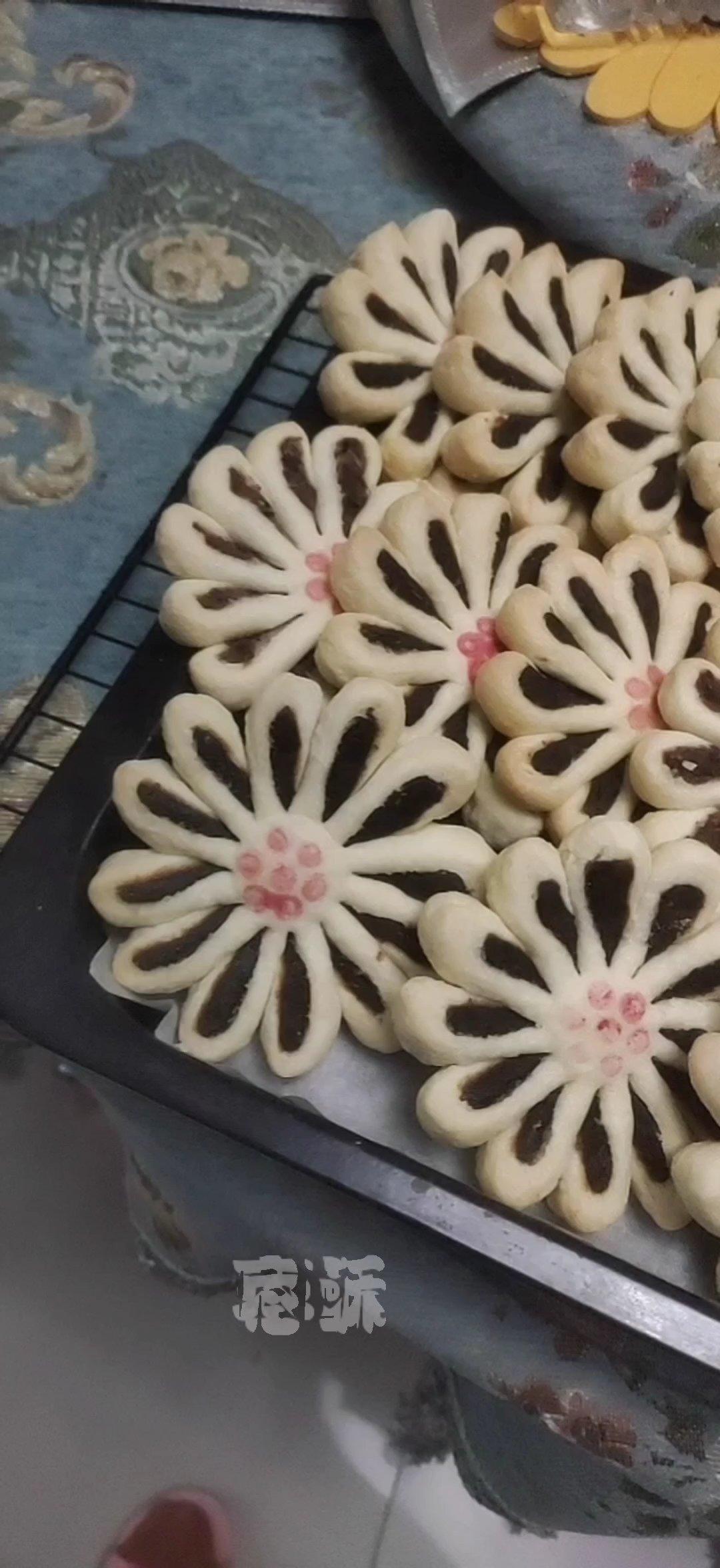 枣花酥，枣泥菊花酥