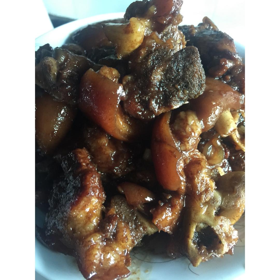 外公的酸甜猪手（糖上色+高压锅版）