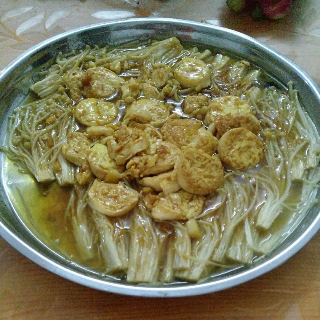 蚝油金针菇日本豆腐