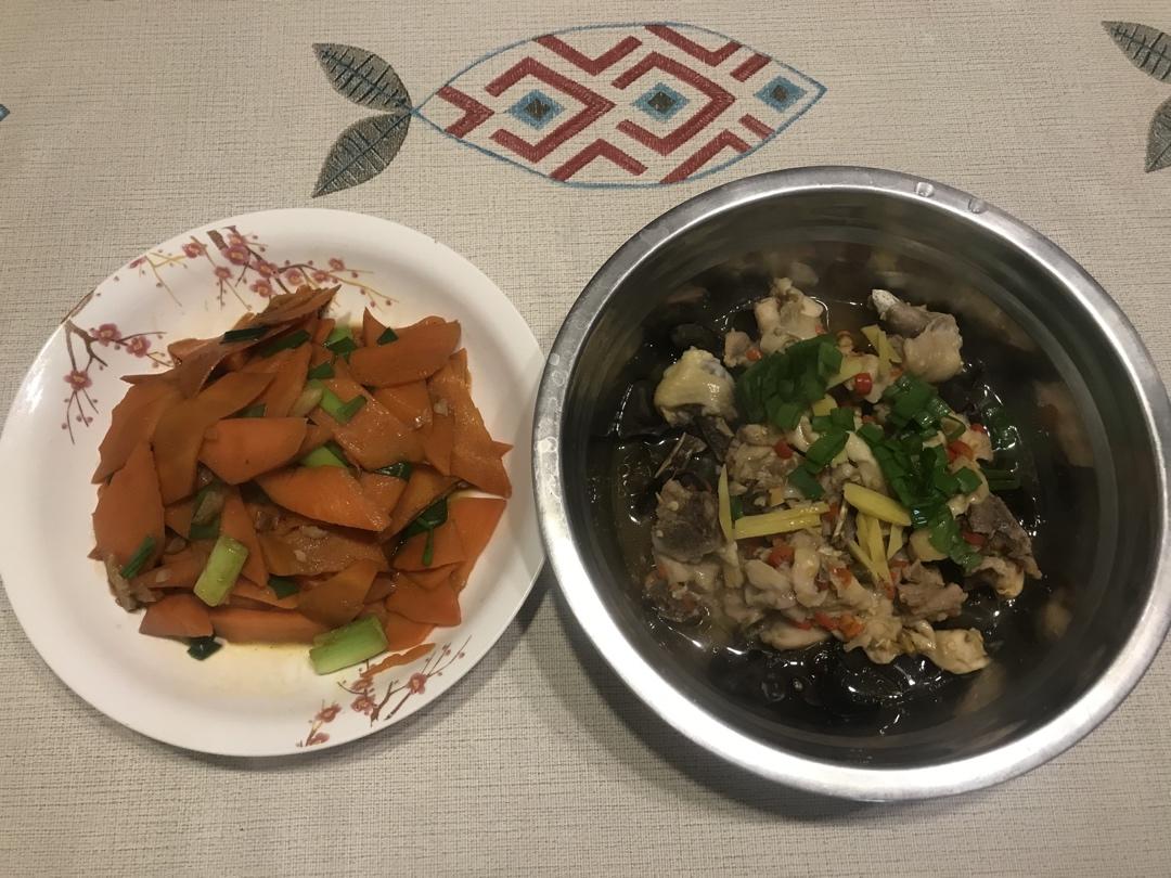 木耳蒸鸡（简单易做）