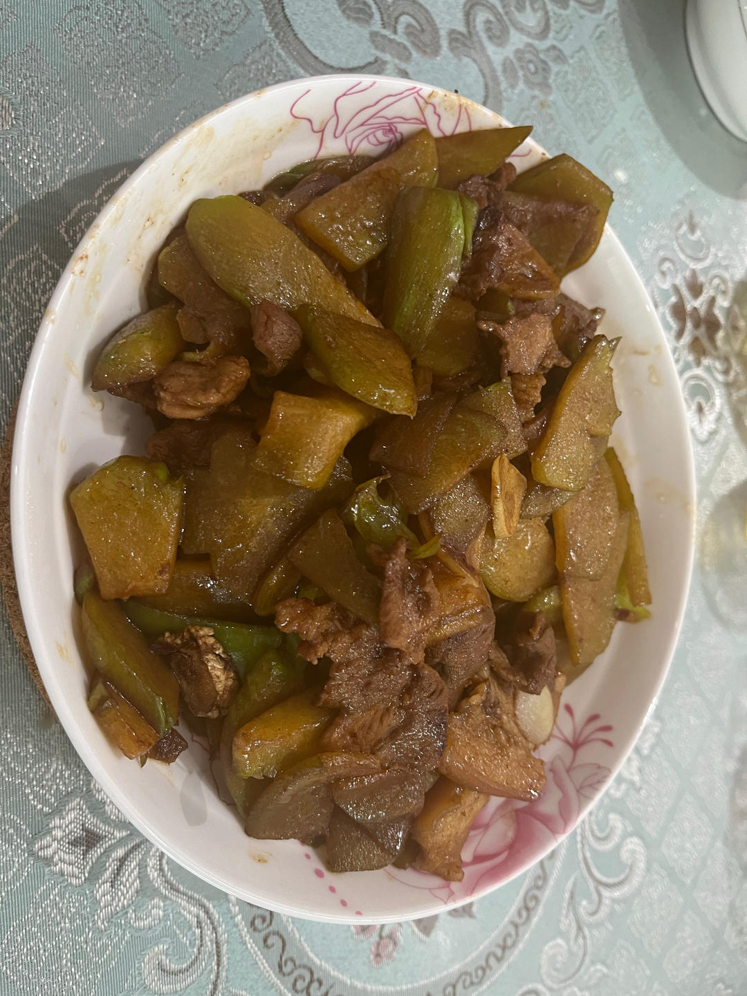 佛手瓜炒肉片