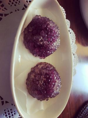 水晶紫薯糯米球的做法 步骤6