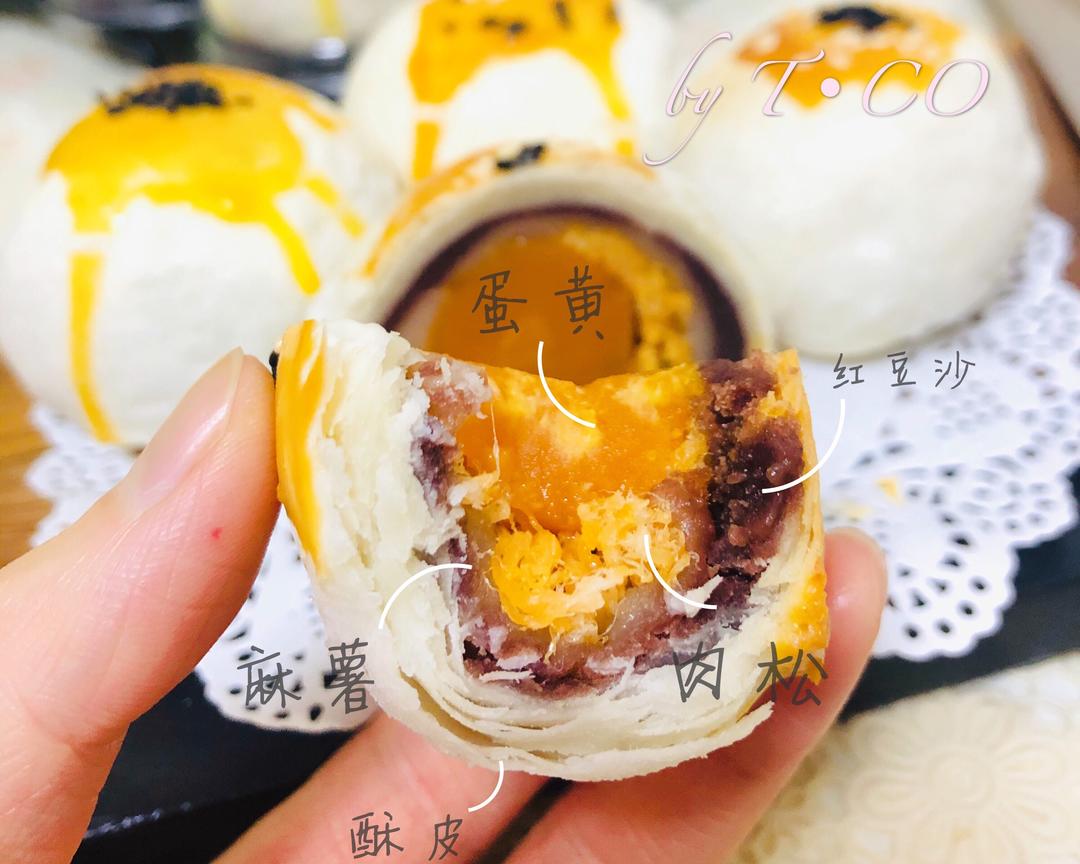 美味蛋黄酥（烫面法+水合法）