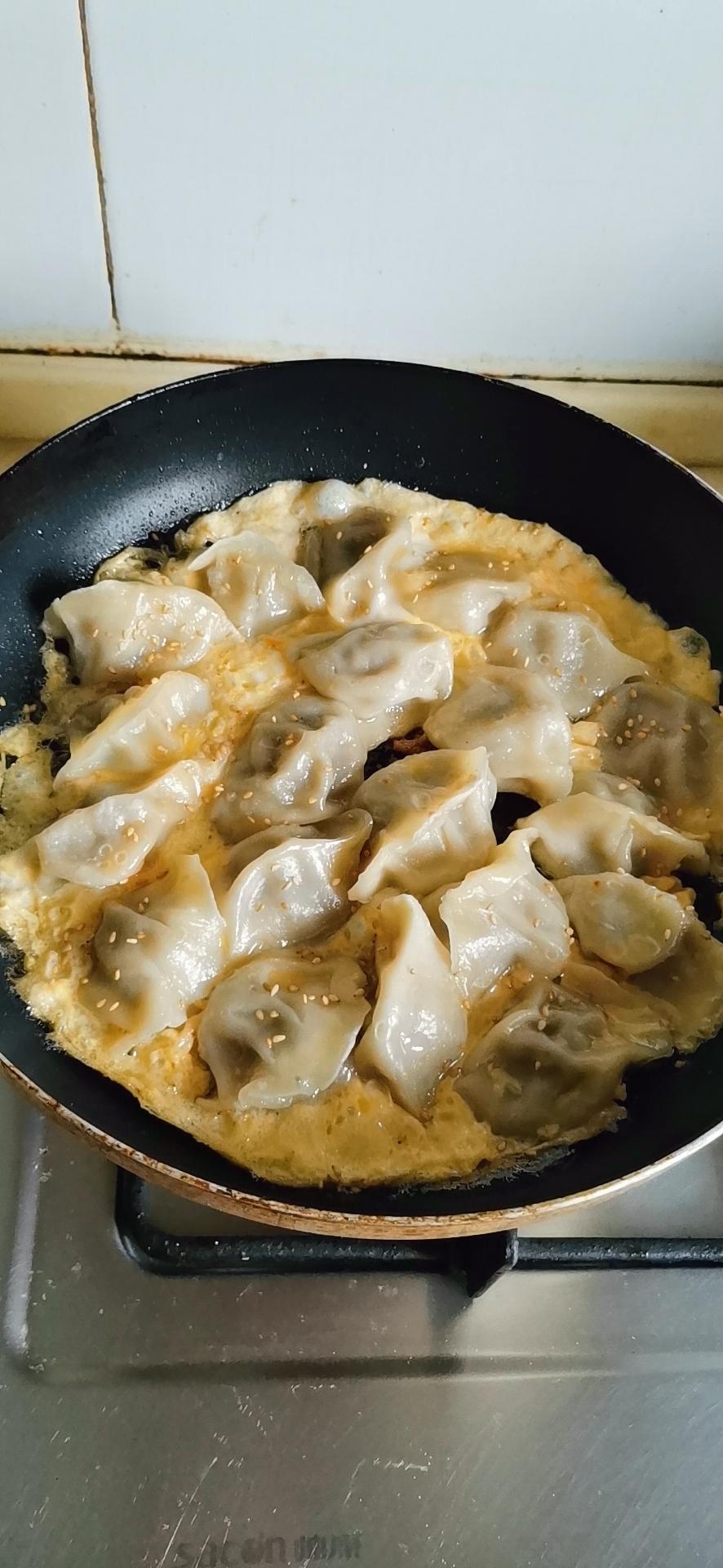 现包现煎抱蛋煎饺&附煎饺的包法