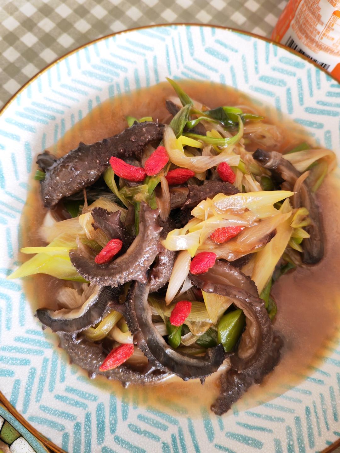 葱爆海参【最正宗的做法】