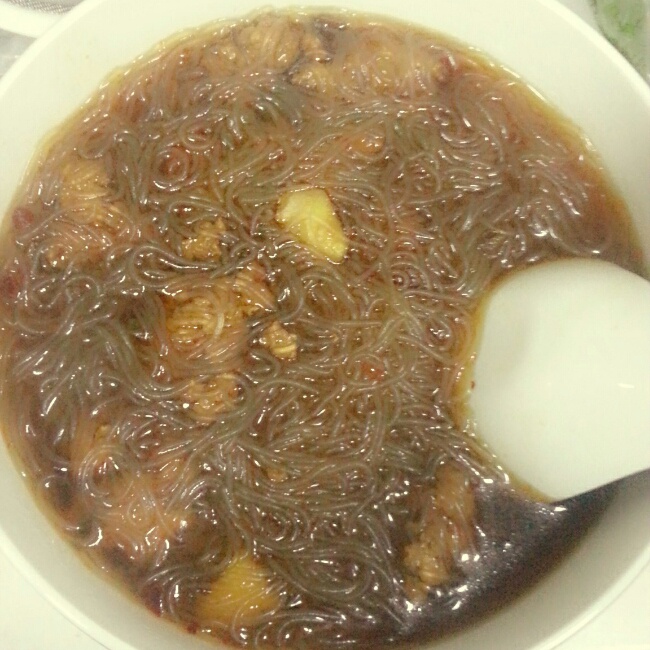 白菜丸子粉丝汤