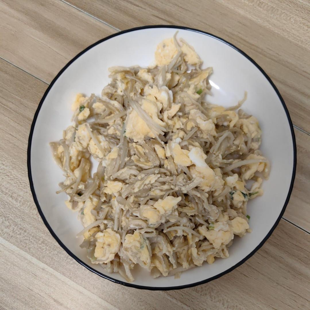 金针菇炒蛋