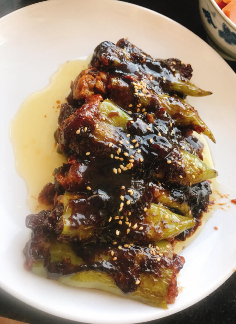 下饭菜肴--青椒酿肉