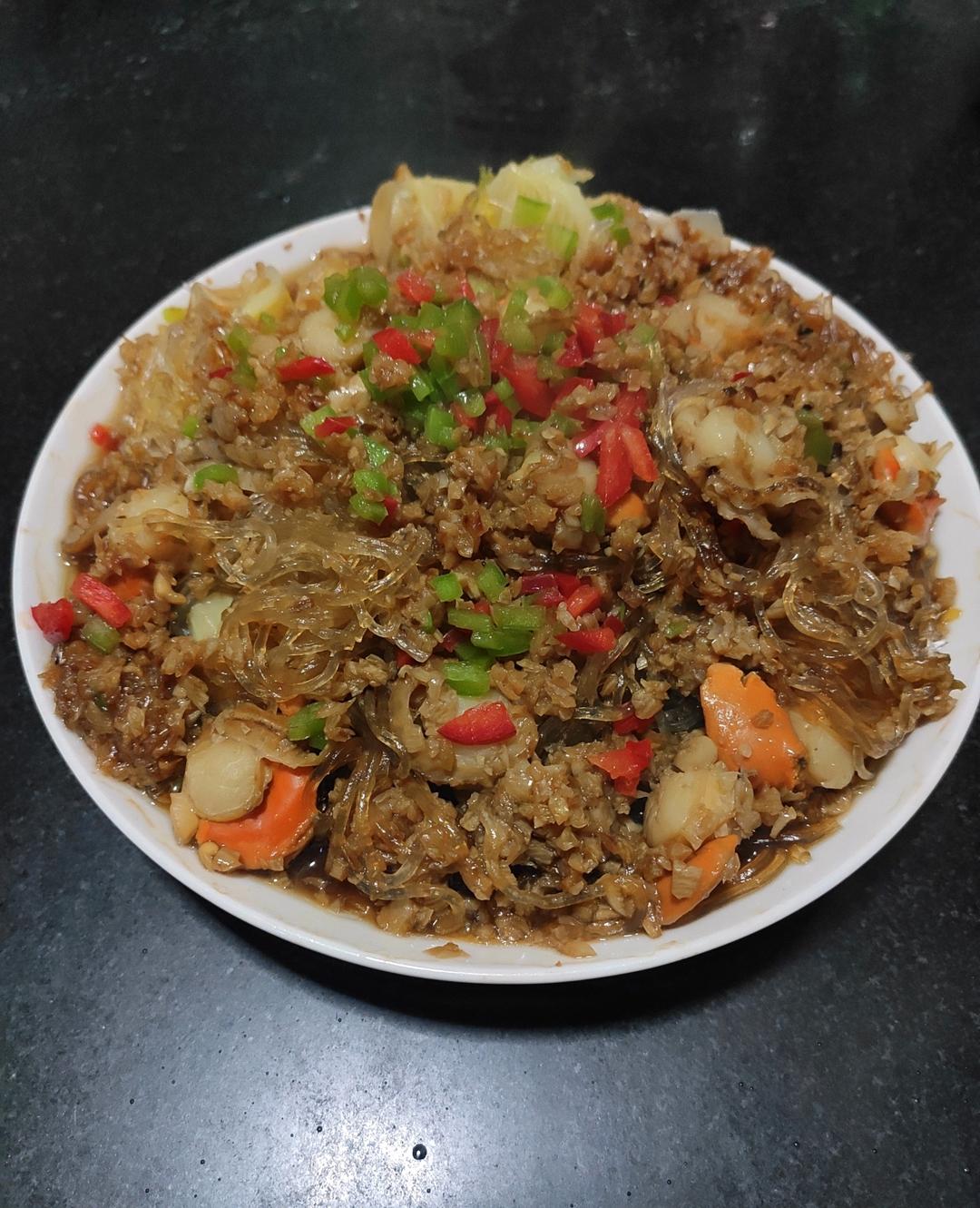 扇贝肉粉丝娃娃菜