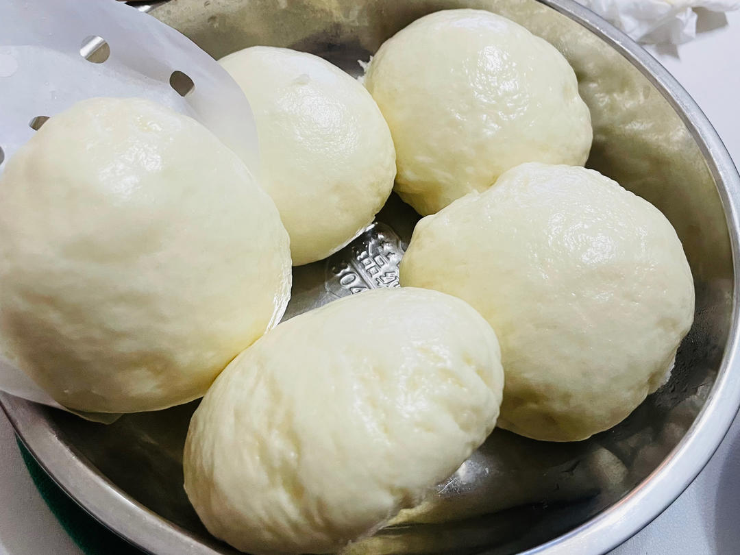 纯手工奶香馒头【无泡打粉，无添加】