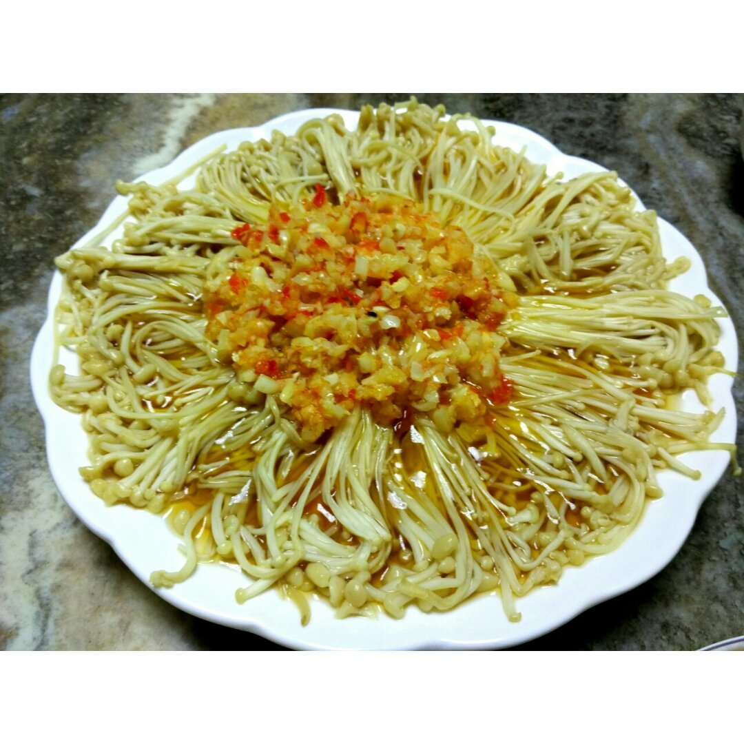 蒜蓉蒸金针菇