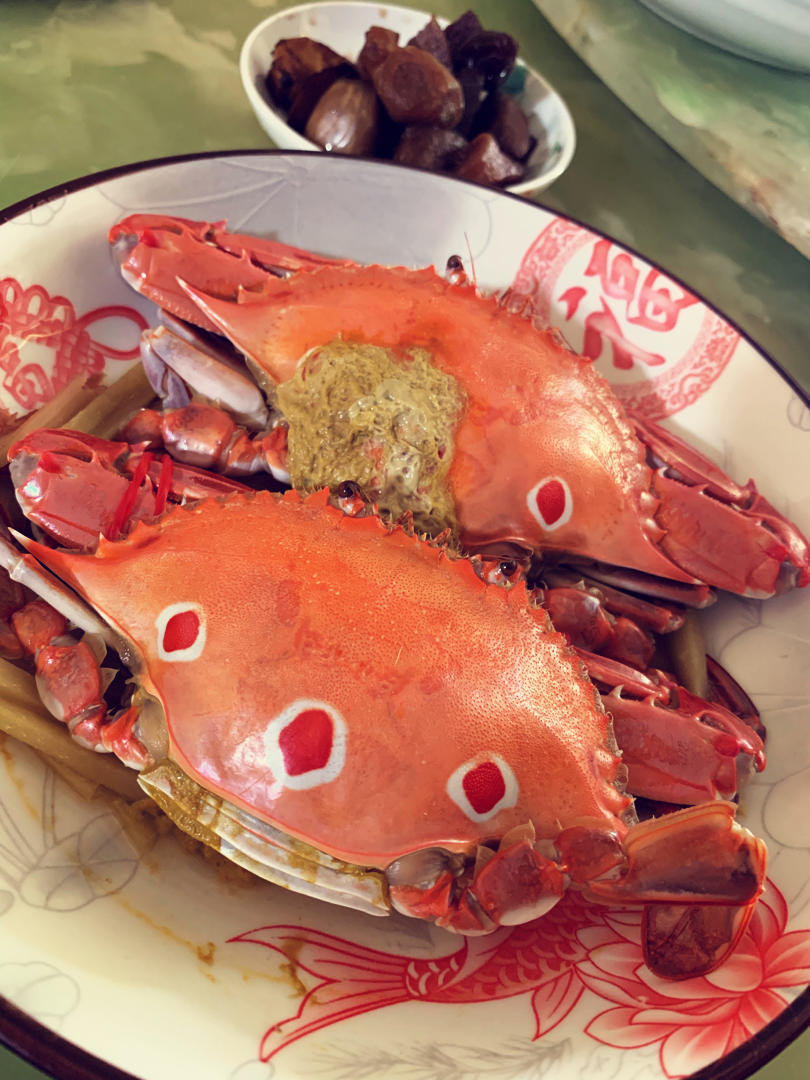 蒸梭子蟹