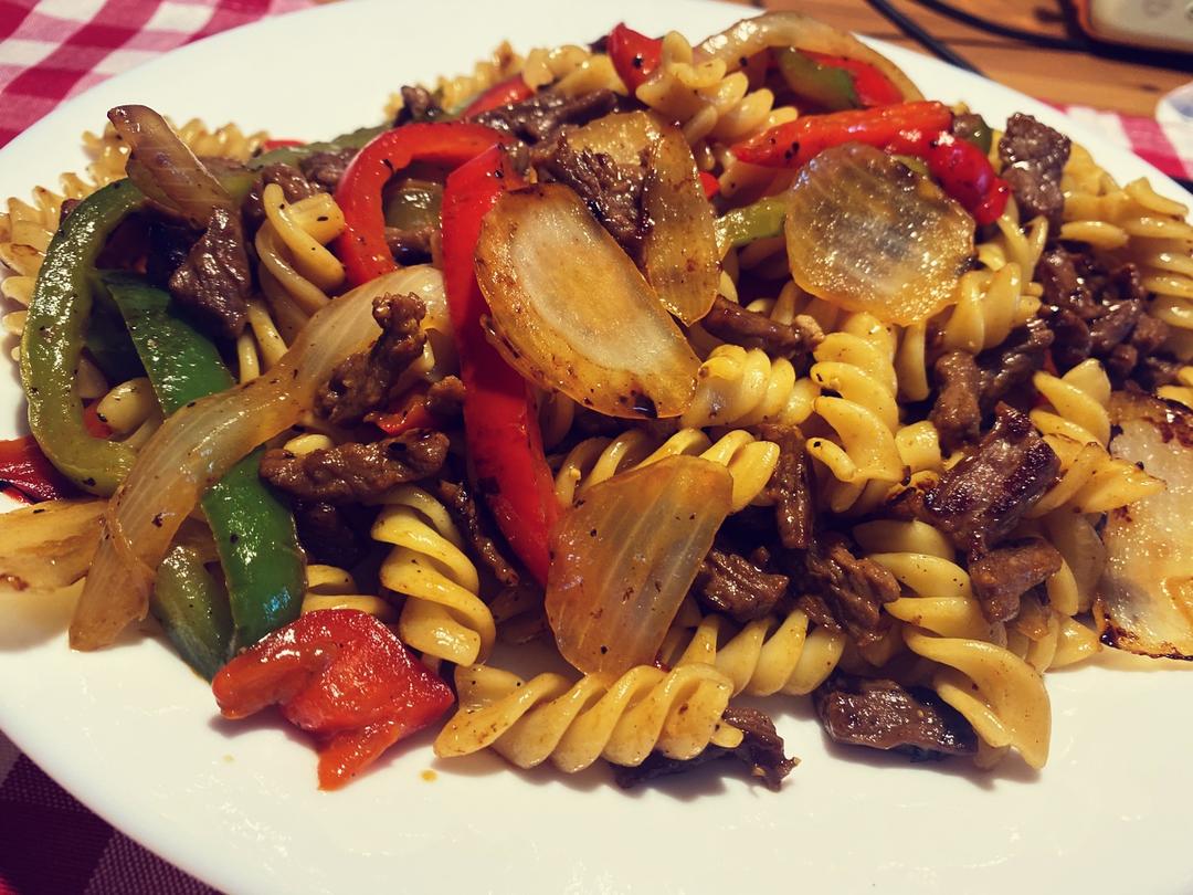 比餐厅好吃的黑椒牛柳意面🍝零失败简单教程